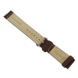 Ingersoll Ersatzband für Uhren Leder Textil braun Dornschließe Si 22 mm