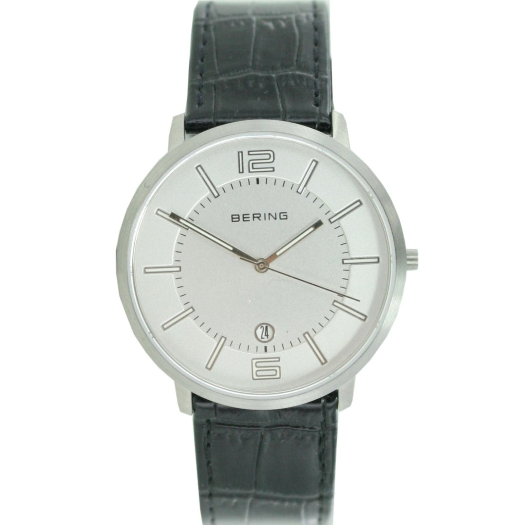 Bering Herren Uhr Armbanduhr Slim Classic - 11139-000 Leder