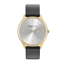 Laden Sie das Bild in den Galerie-Viewer, Kenneth Cole New York Herren Uhr Armbanduhr Leder KC15096001