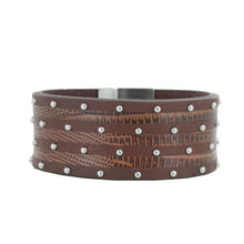 Laden Sie das Bild in den Galerie-Viewer, Police Herren Armband Avenger Brown Leder PJ.21872BLC/03-19