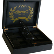 Laden Sie das Bild in den Galerie-Viewer, Ingersoll Uhrenbox Uhrenkoffer groß für 12 Uhren schwarz