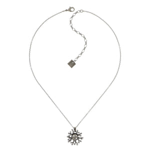 Konplott Halskette Collier Petit Four de Fleur black silber