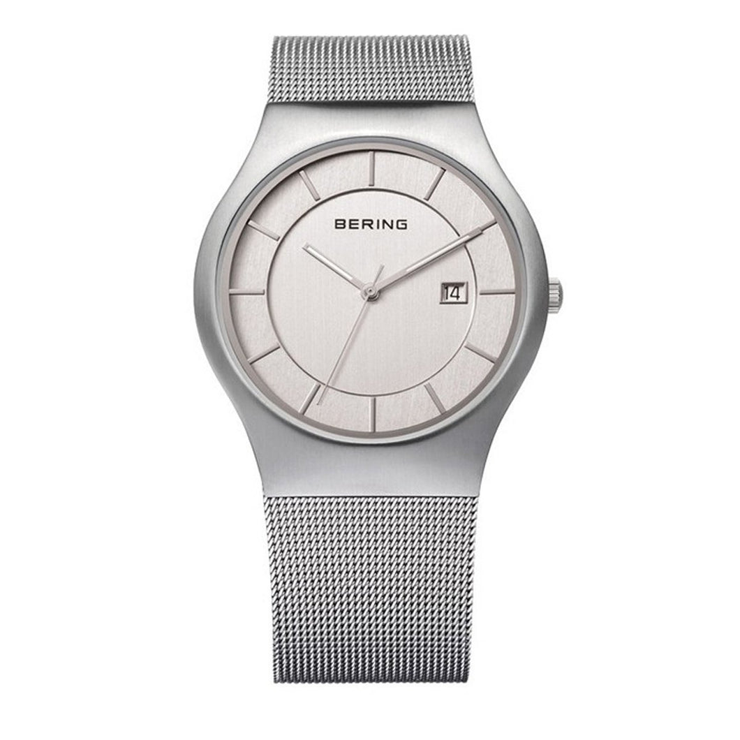 Bering Herren Uhr Armbanduhr Classic - 11938-000 Meshband