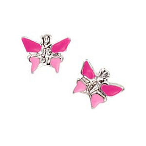 Scout Kinder Ohrringe Ohrstecker Silber Schmetterling pink Mädchen 262127100