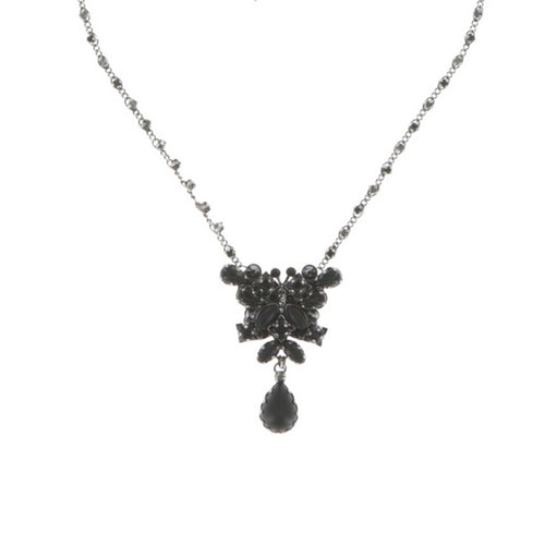 Konplott Kette Fly Butterfly black silber