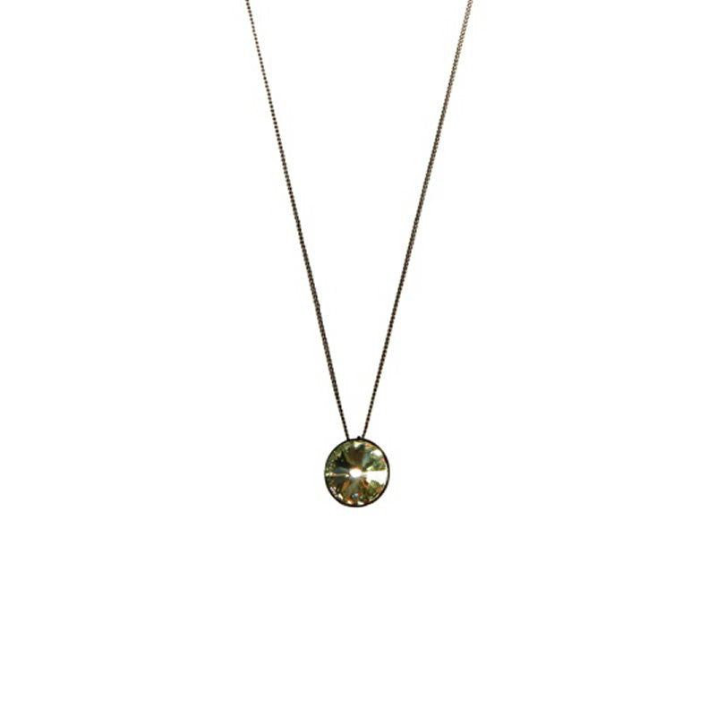 Konplott Halskette hängend Collier Rivoli hellgrün Chrysolit