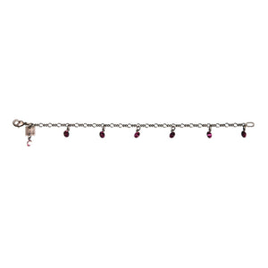 Konplott Armband Armkette Tutui Collection dunke rose fuchsia silber