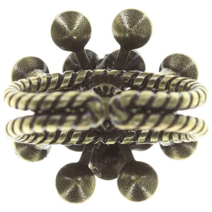 Konplott Ring Magic Fireball black / grey antique brass