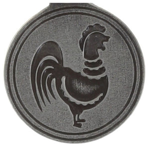 Konplott Anhänger Charm Zodiac Rooster/Hahn XS brass/silver