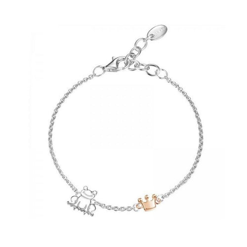 Esprit Kinder Armband Armkette JW50256 Silber Bi-color Krone ESBR91825D135