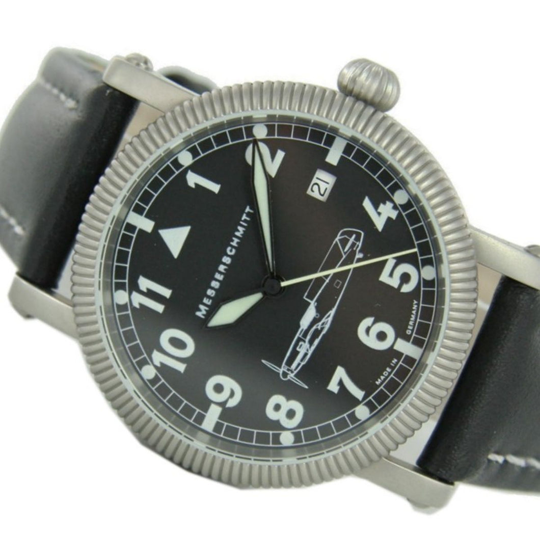 Aristo Herren Messerschmitt Uhr Fliegeruhr Edelstahl Automatic BF-109