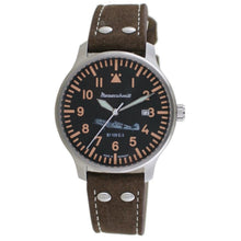 Laden Sie das Bild in den Galerie-Viewer, Aristo Herren Messerschmitt Uhr Fliegeruhr BF109E-3 Leder