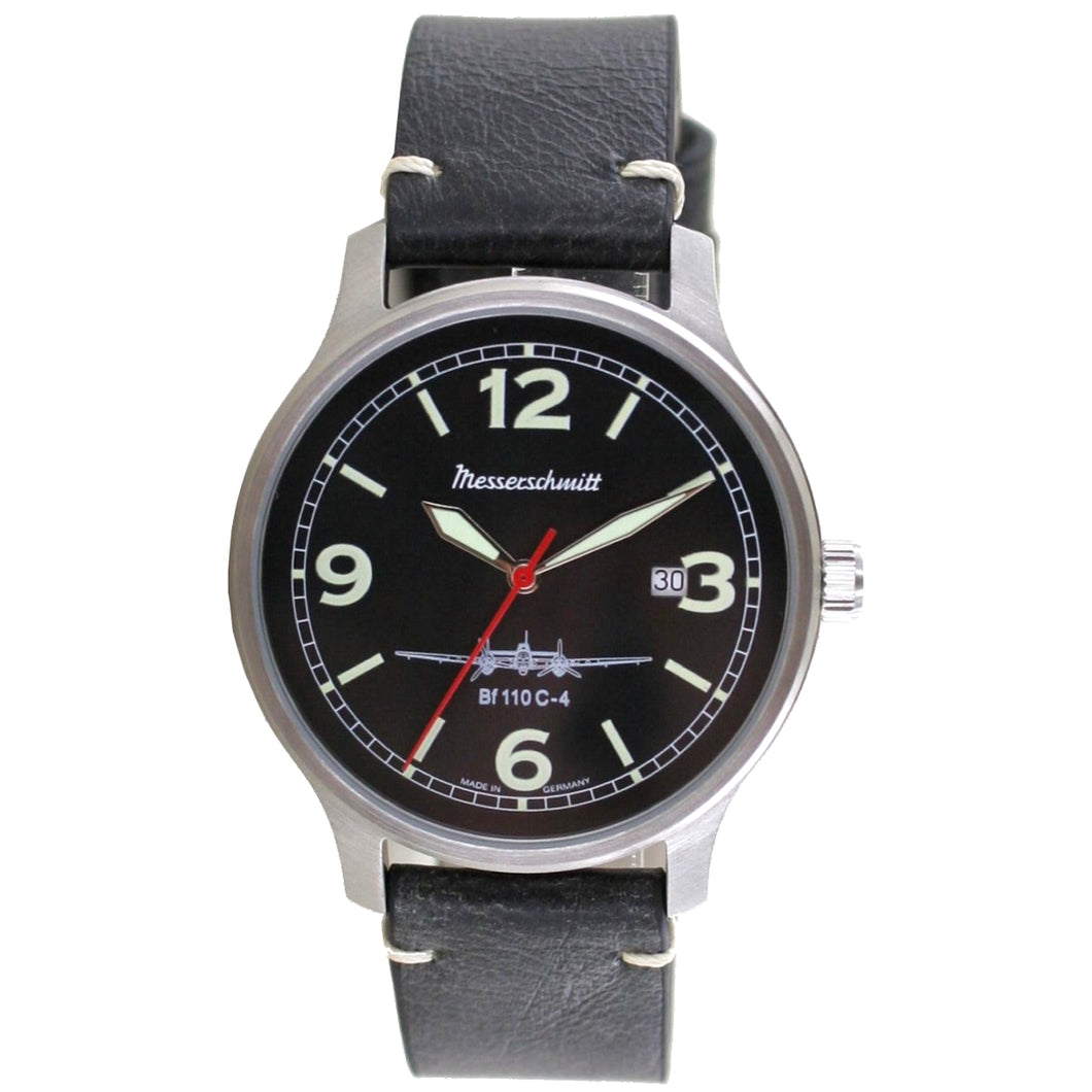 Aristo Herren Messerschmitt Uhr Fliegeruhr BF110C-4