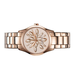 Esprit Damen Uhr Armbanduhr Secret Garden Edelstahl Rosé ES108892004