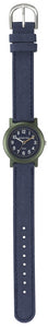 JACQUES FAREL Öko Kinder-Armbanduhr Analog Quarz Jungen ORG 0304 blau