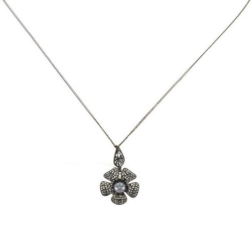 Konplott Halskette Collier Flamenco grey medium antique brass