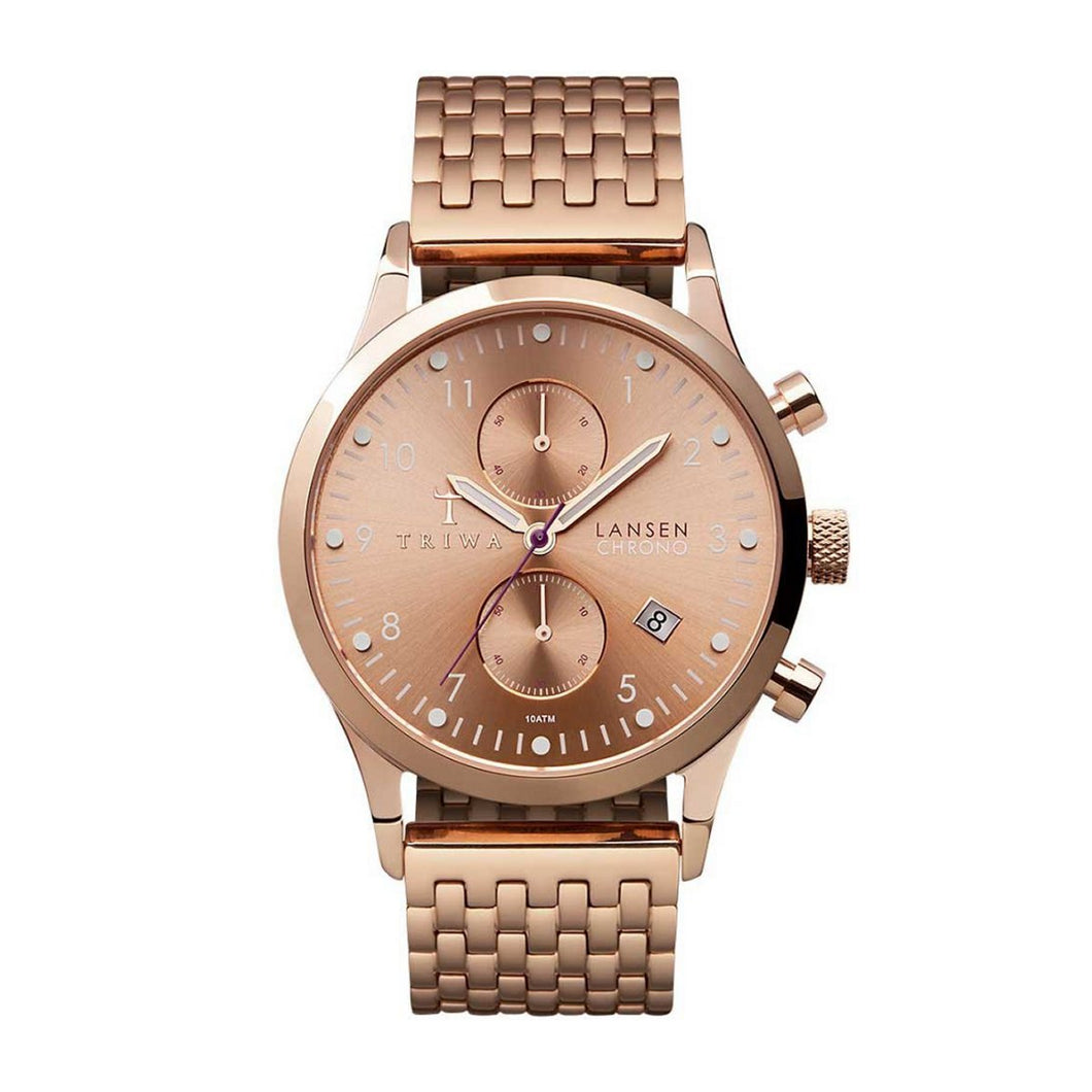 Triwa Unisex Uhr Armbanduhr LCST104-BR021414 Rose Lansen Chrono