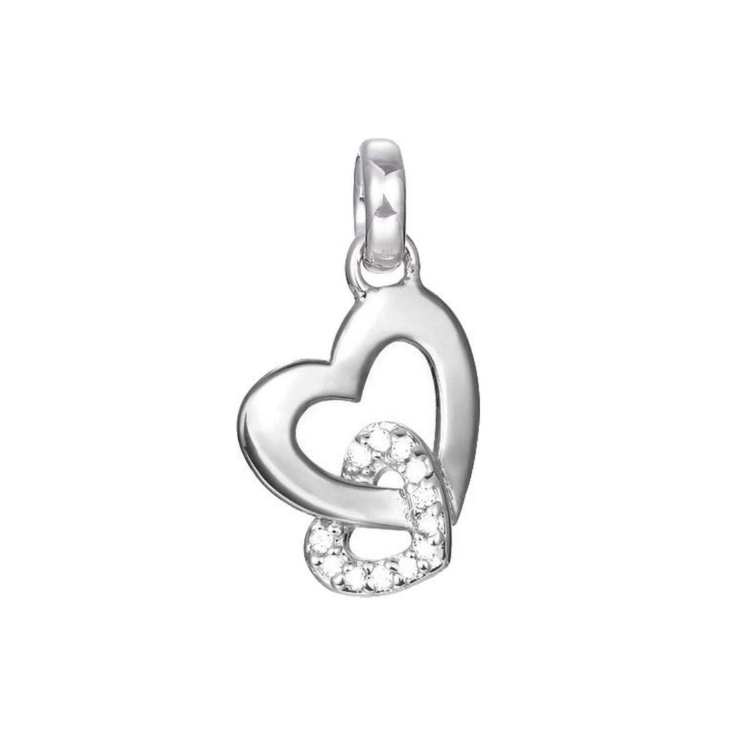 Esprit Anhänger Charms Bead Edelstahl JW50248 Zirkonia Herz ESZZ00487A000