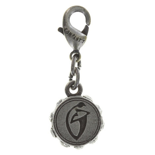 Konplott Anhänger Charm Zodiac Scorpio/Skorpion XS brass/silver Kristalle