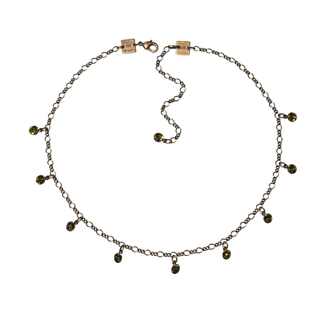 Konplott Kette Collier Tutui Collection grün khaki silber
