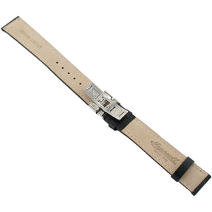 Ingersoll Ersatzband für Uhren Leder schwarz Kroko Faltschl.20 mm XL
