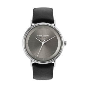 Kenneth Cole New York Herren-Armbanduhr Analog Quarz Leder KC50567002