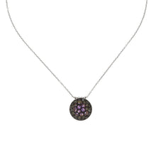 Laden Sie das Bild in den Galerie-Viewer, Konplott Halskette Collier Orchid Hybrid pink crystal vitrail silber