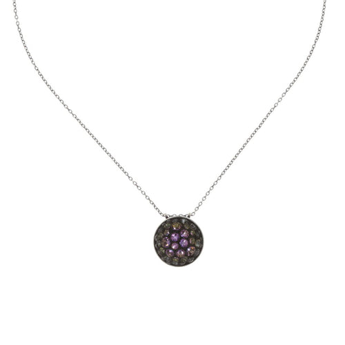 Konplott Halskette Collier Orchid Hybrid pink crystal vitrail silber