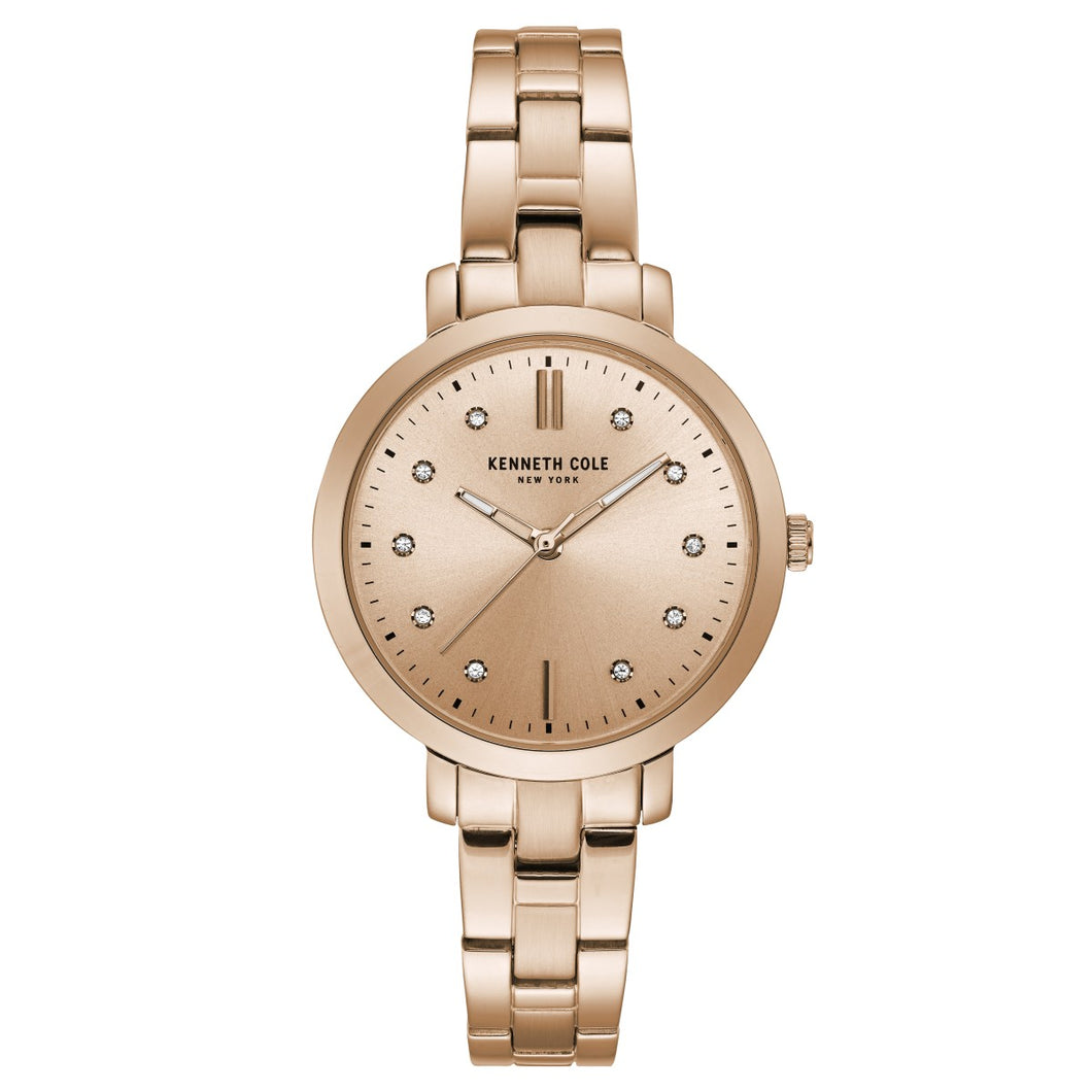 Kenneth Cole New York Damen-Armbanduhr Analog Quarz Edelstahl KC15173005