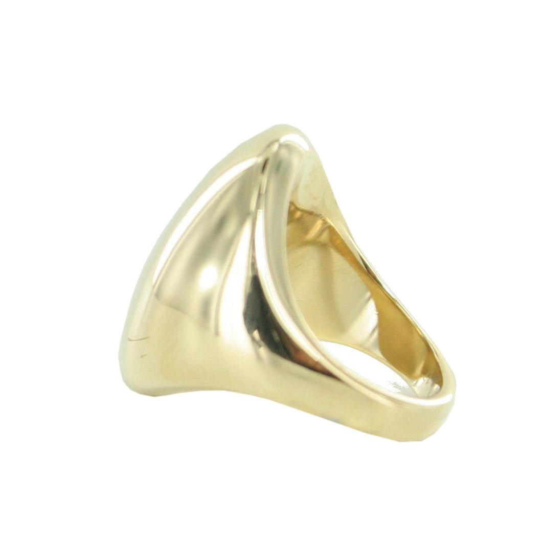 Esprit Damen Ring Edelstahl Gold Prominent ESRG12810B1