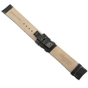 Ingersoll Ersatzband für Uhren Leder schwarz Naht grün Faltschl. Rosé 22 mm