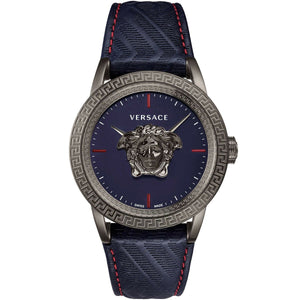 Versace Damen Uhr Armbanduhr PALAZZO Empire blau VERD00118 Leder