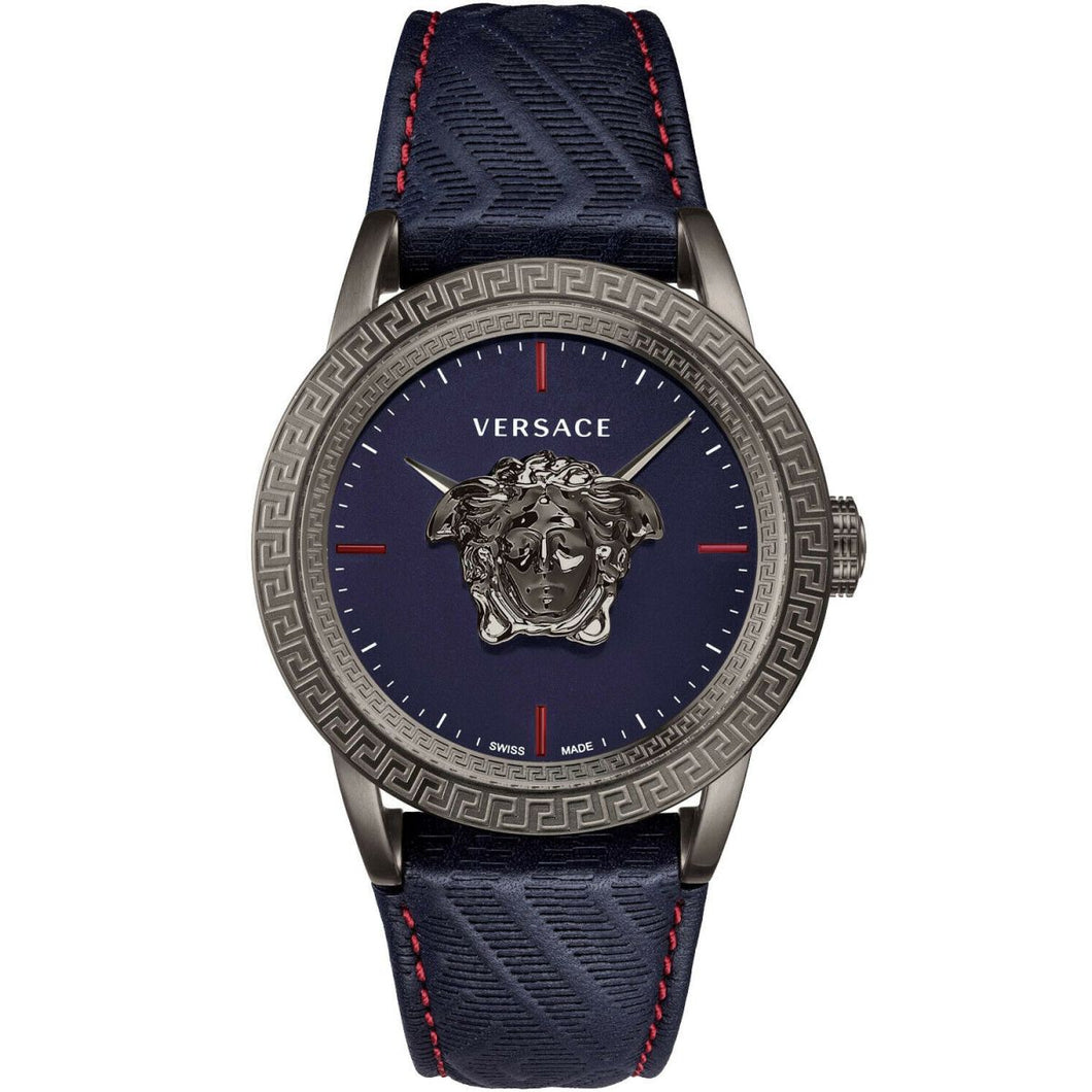 Versace Damen Uhr Armbanduhr PALAZZO Empire blau VERD00118 Leder
