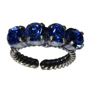 Konplott Ring Colour Snake blau Saphir SS 29