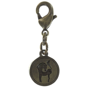 Konplott Anhänger Charm Zodiac Horse/Pferd XS brass/silver