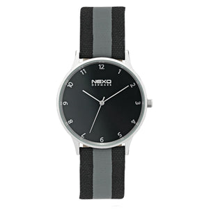 NEXO DENMARK Herren Uhr Armbanduhr Aksel Black / Grey 2549M