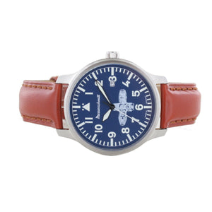 Aristo Herren Messerschmitt Uhr Boxer-Uhr ME-BOXER2 Leder