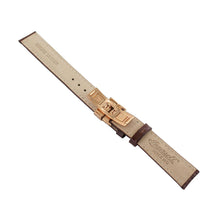 Laden Sie das Bild in den Galerie-Viewer, Ingersoll Ersatzband für Uhren Leder braun Kroko Faltschl.18 mm