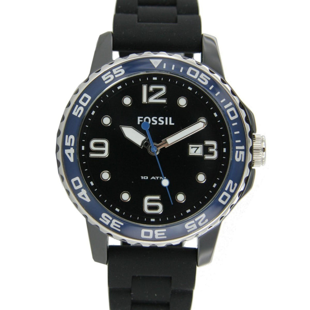 Fossil Herren Uhr Armbanduhr Keramik Silikon CE5004-1