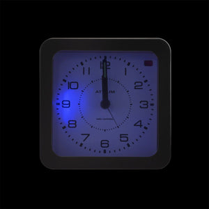 ATRIUM Wecker Analog Quarz Funkwecker A660-7 Licht Snooze schwarz
