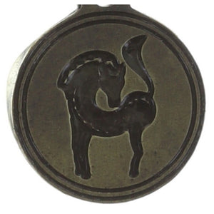 Konplott Anhänger Charm Zodiac Horse/Pferd XS brass/silver