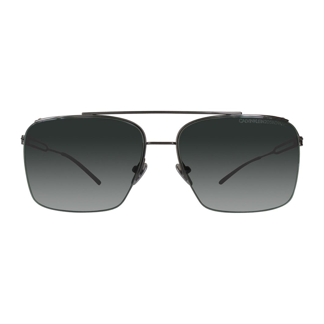 Calvin Klein Herren Sonnenbrille CK8051S-015-57 Shiny Titanium