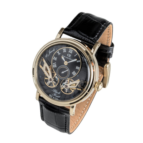 Carl von Zeyten Herren Uhr Armbanduhr Automatik Black Forest CVZ0017GBK