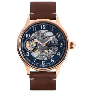 Carl von Zeyten Herren Uhr Armbanduhr Automatik Lahr Rosé CVZ0021RBL