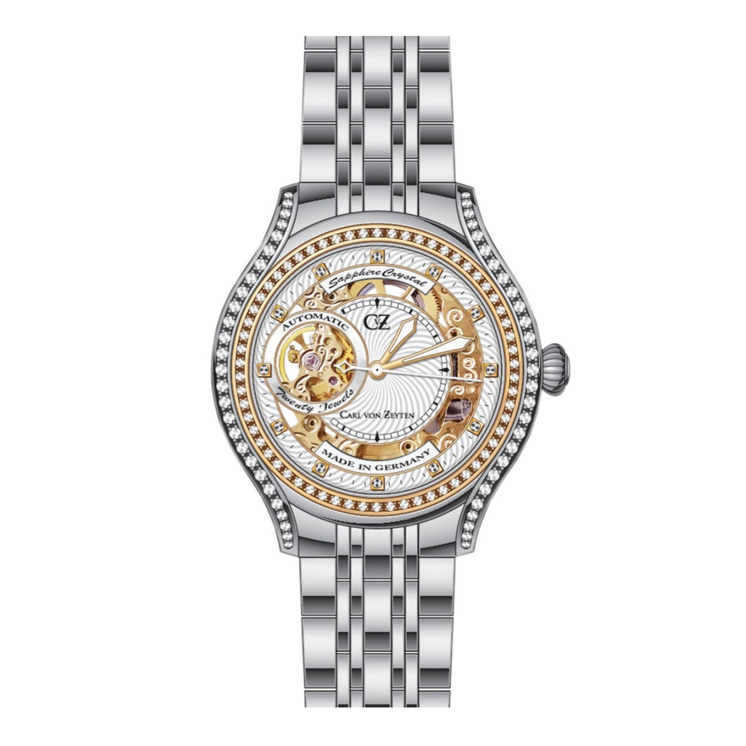 Carl von Zeyten Damen Uhr Armbanduhr Automatik Seewald CVZ0069RWHM