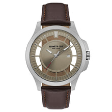 Laden Sie das Bild in den Galerie-Viewer, Kenneth Cole New York Herren-Armbanduhr Analog Quarz Leder 10027444