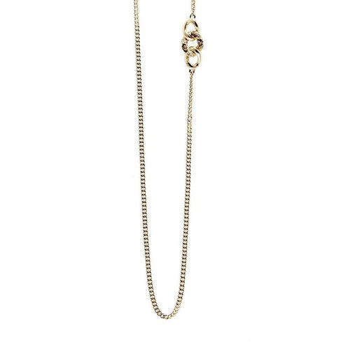 Guess Damen Kette Halskette Edelstahl gold UBN21596