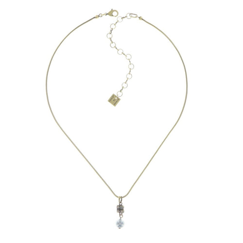 Konplott Kette Collier Chameleon blau / grün Grau antik