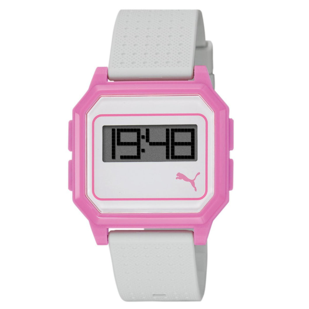 Puma Uhr Armbanduhr Damen Flat Screen Weiß Rosa PU910951006