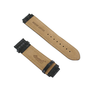 Ingersoll Ersatzband für Uhren Leder schwarz glänzend Kroko 18 mm